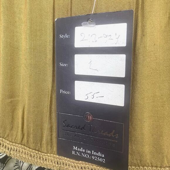 Sacred Threads Maxi Skirt Sz Large NWT Boho Bohemian Hippie Peasant Earthy Artsy - Picture 5 of 8